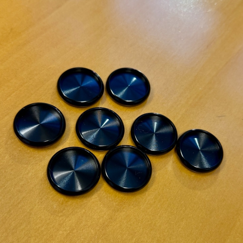 The Line black aluminum discs (for discbound planners)